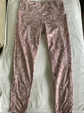 JoyLab Mauve Pink Floral Girls' Leggings